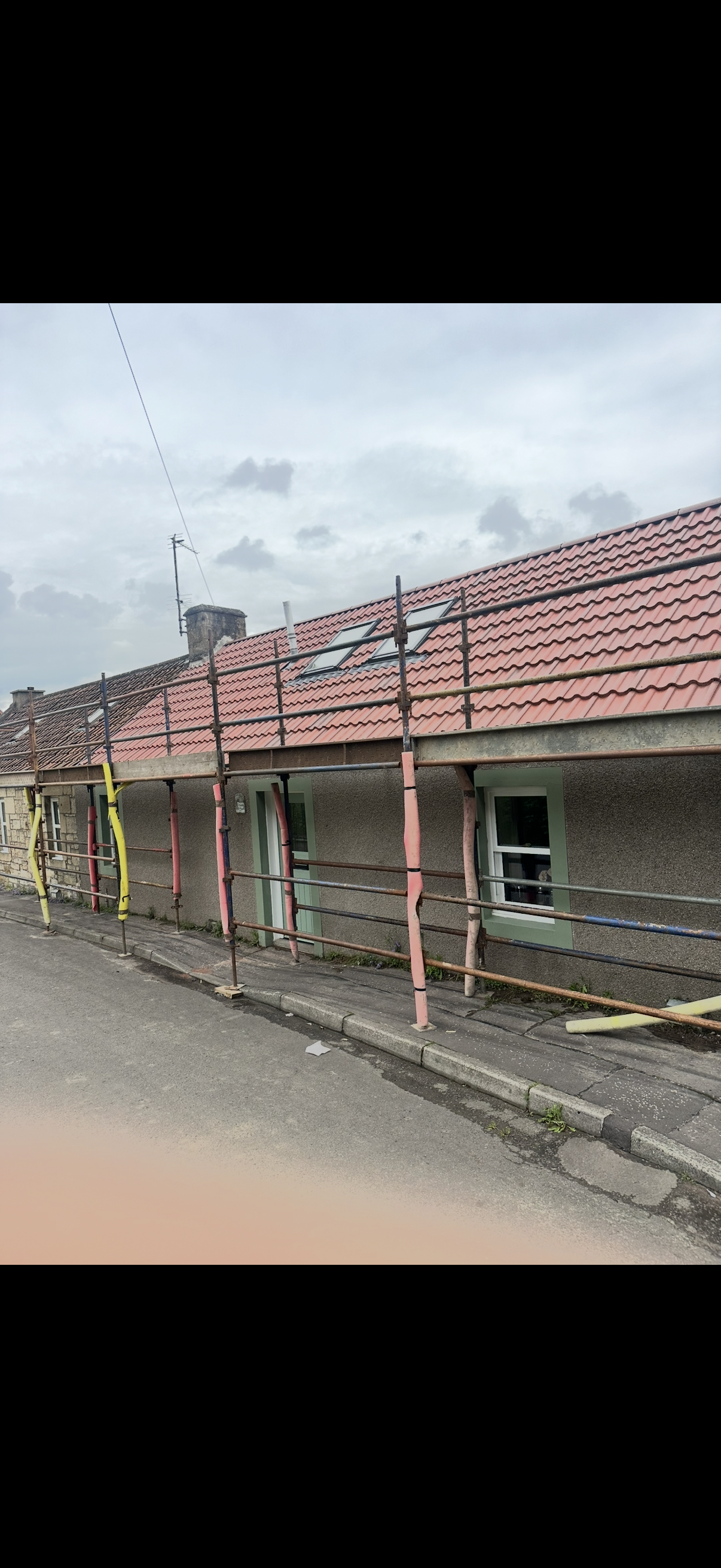 New roof installation
